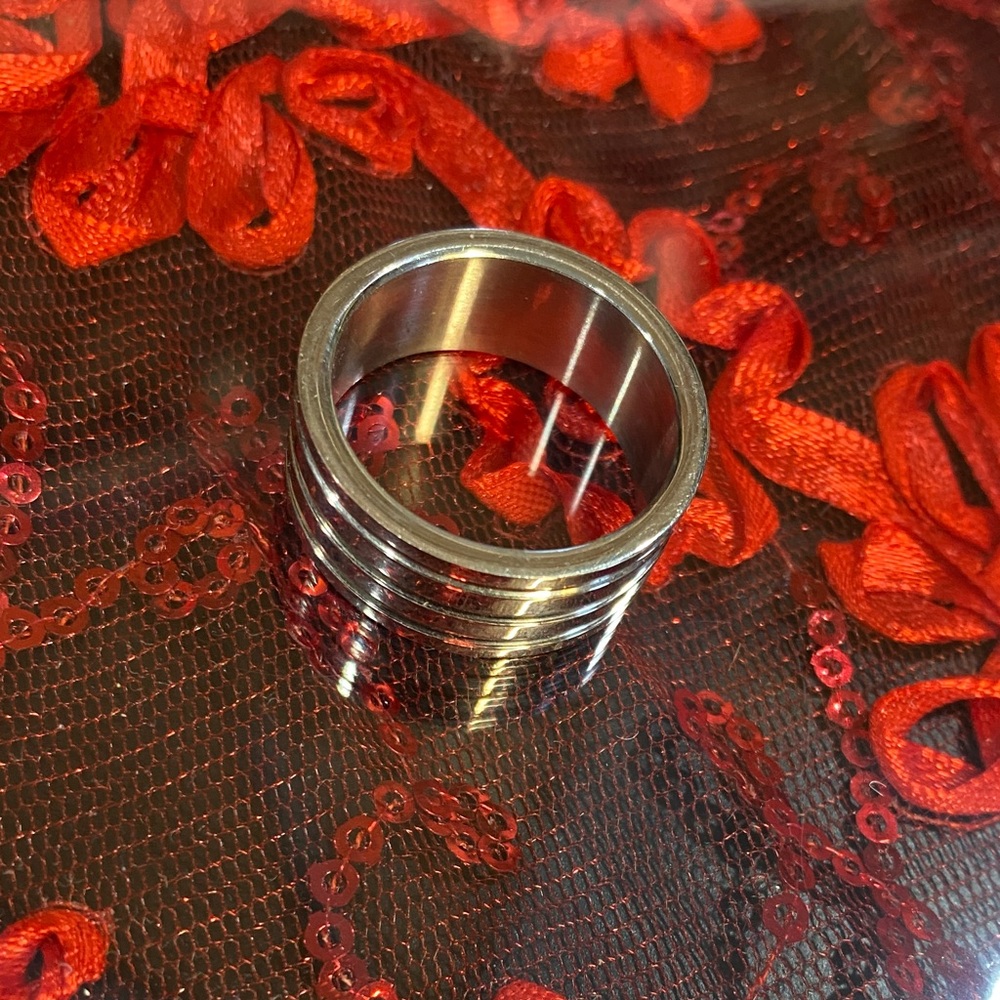 Mens Wedding Band Stainless Sz 11-1/2